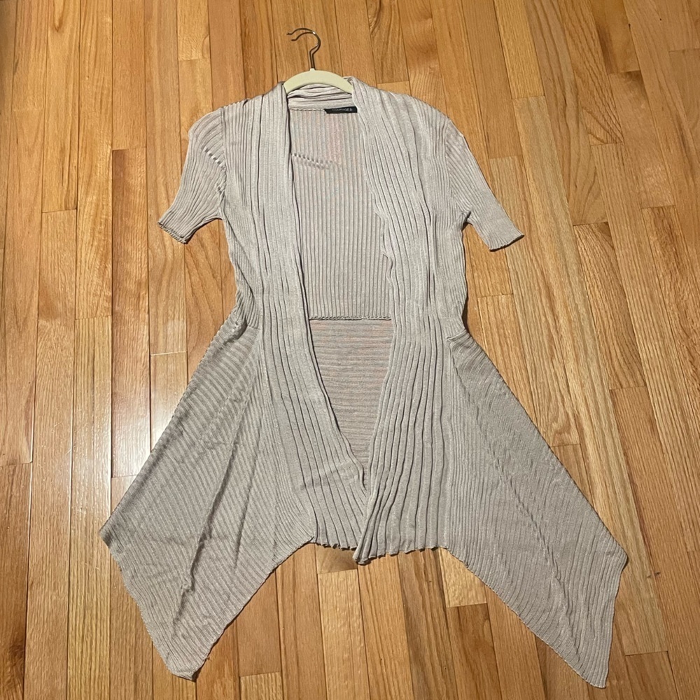 Courage.b Beige Gold Cardigan Size Small